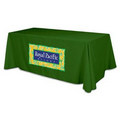 4 Sided Flat Polyester Screen Printed Table Cover (Fits 8' Table)